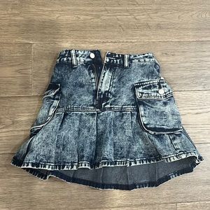 Y2k aesthetic Jean skirt with pockets